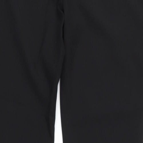 Preworn Womens Black  Polyester Dress Pants Trousers Size 32 L30 in Regular