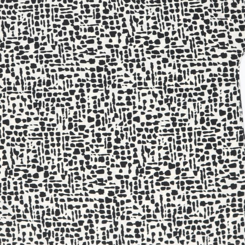 jd williams Womens Black  Polyacrylate Fibre Basic Blouse Size 16 Round Neck