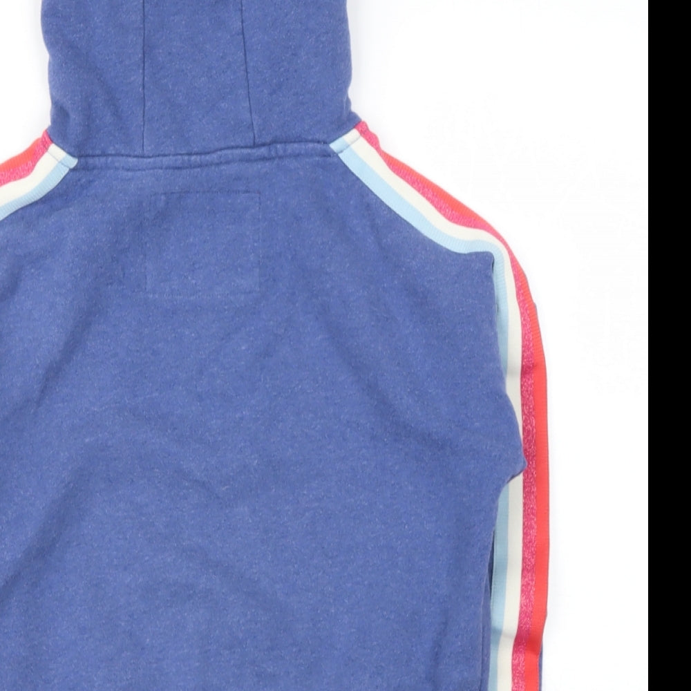 Boden Girls Blue  Cotton Pullover Hoodie Size 8-9 Years
