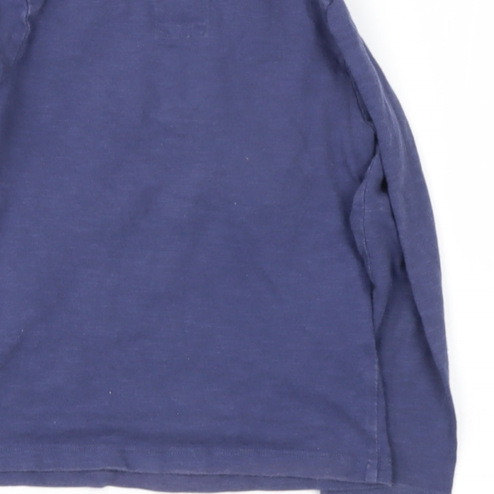 NEXT Girls Blue  Cotton Basic Blouse Size 2-3 Years Round Neck  - pepper pig