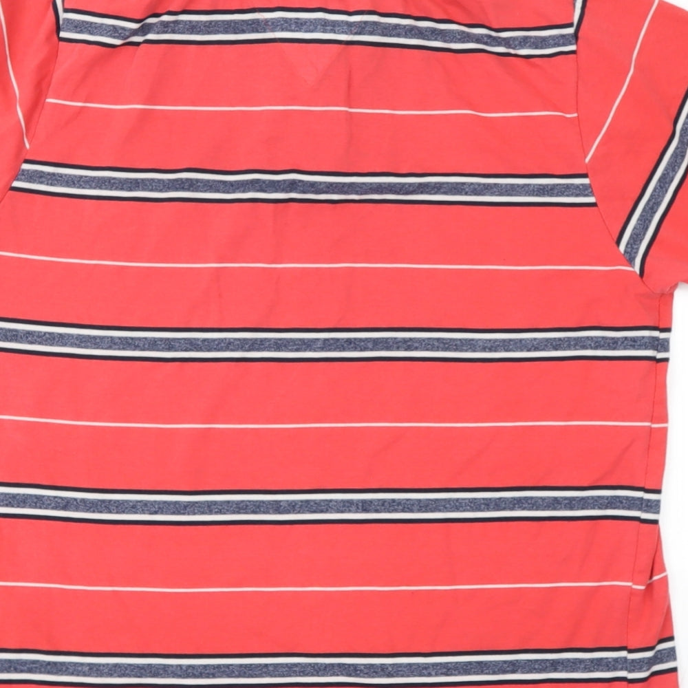 juki Mens Red  Polyester  T-Shirt Size XL Collared