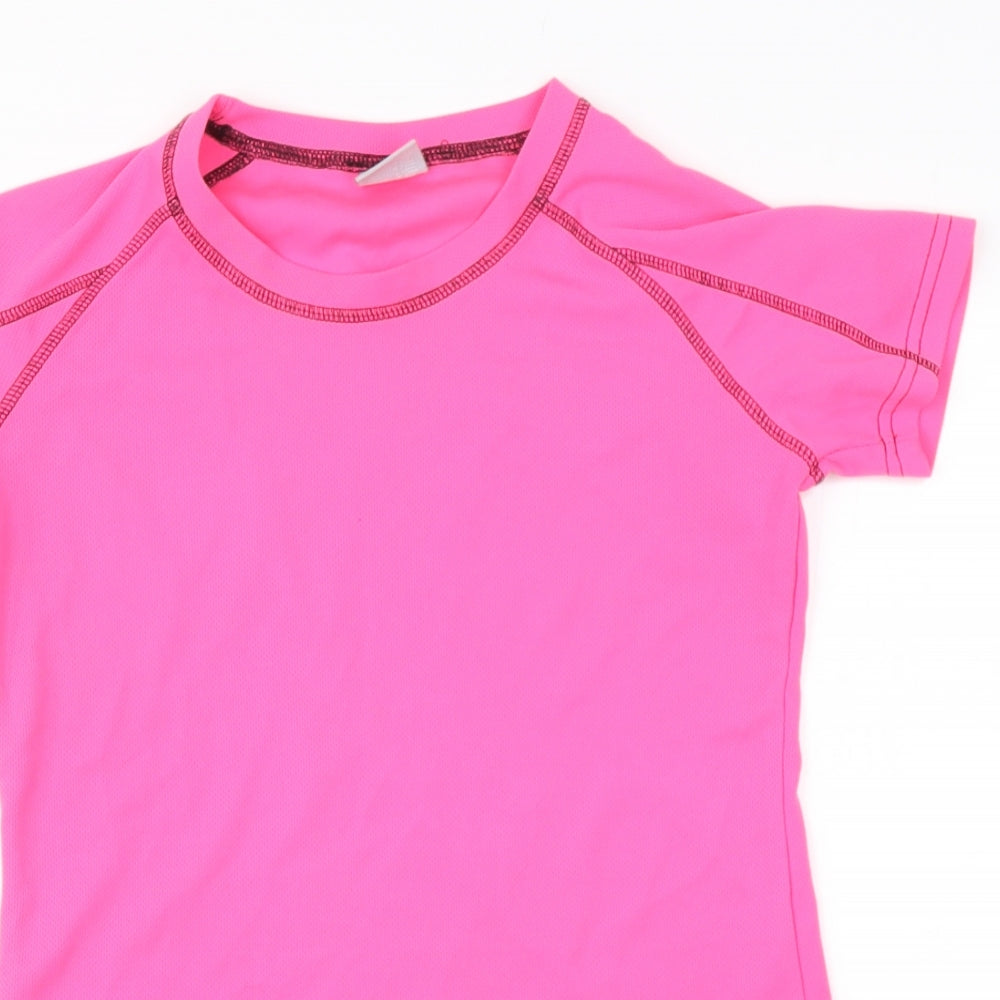 Trespass Womens Pink  Polyester  T-Shirt Size S Round Neck