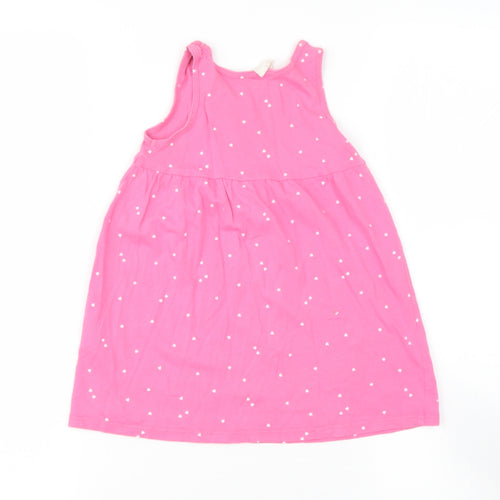 H&M Baby Pink  Cotton Basic T-Shirt Size 12-18 Months Round Neck
