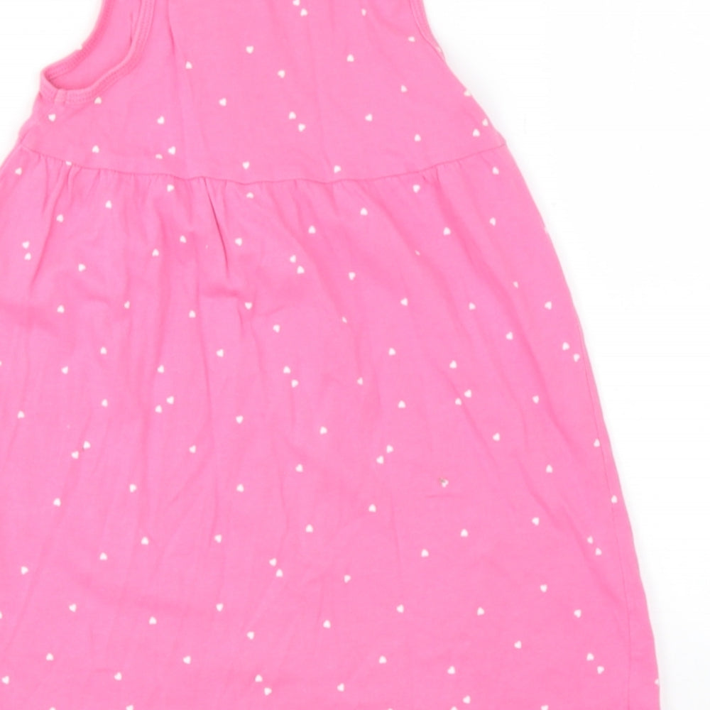 H&M Baby Pink  Cotton Basic T-Shirt Size 12-18 Months Round Neck