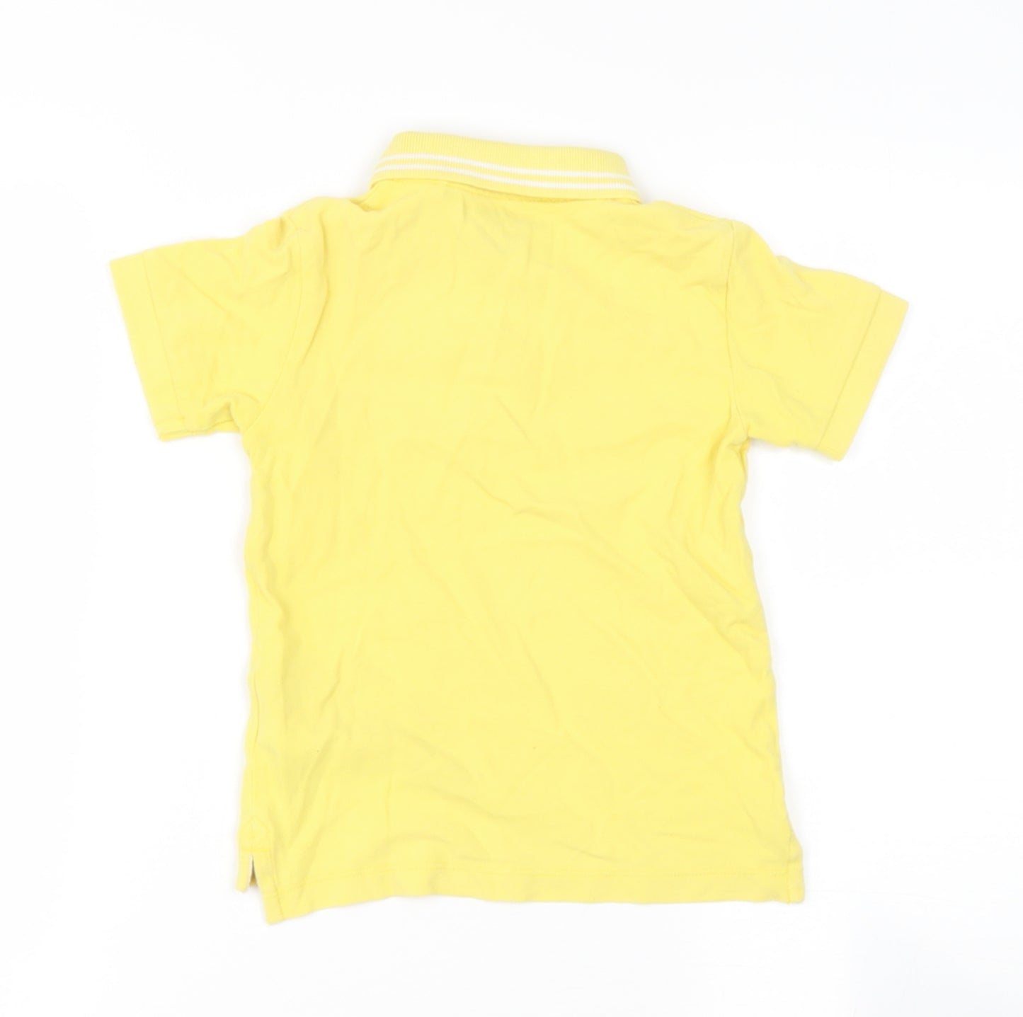 NEXT Boys Yellow  Cotton Basic Polo Size 2 Years Collared