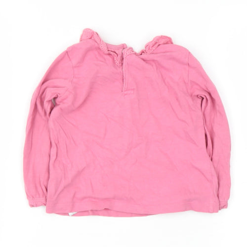FRED FLO Baby Pink  Cotton Basic T-Shirt Size 9-12 Months Round Neck