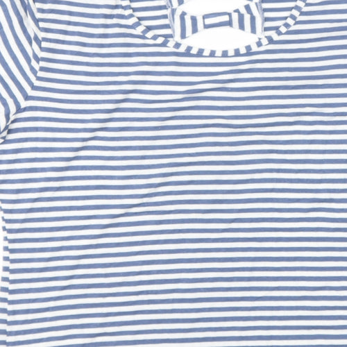 James Lakeland Womens Silver  Viscose  T-Shirt Size M Round Neck