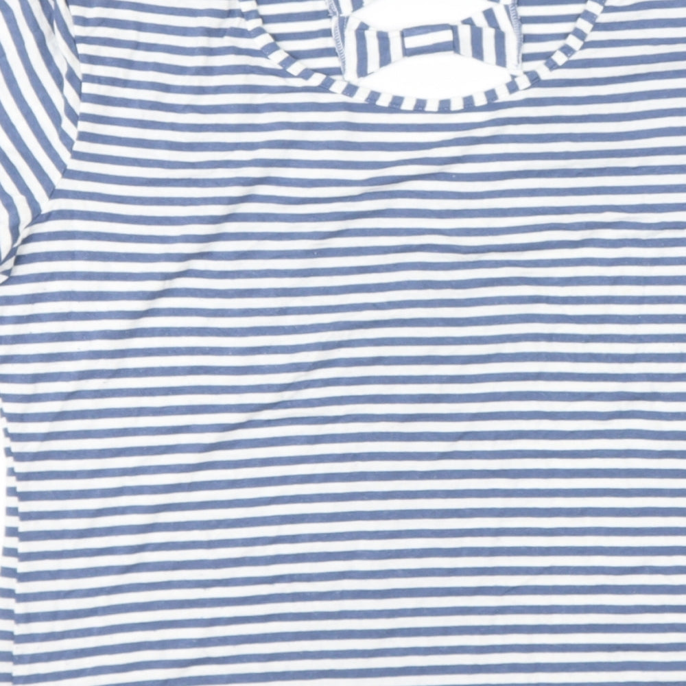 James Lakeland Womens Silver  Viscose  T-Shirt Size M Round Neck