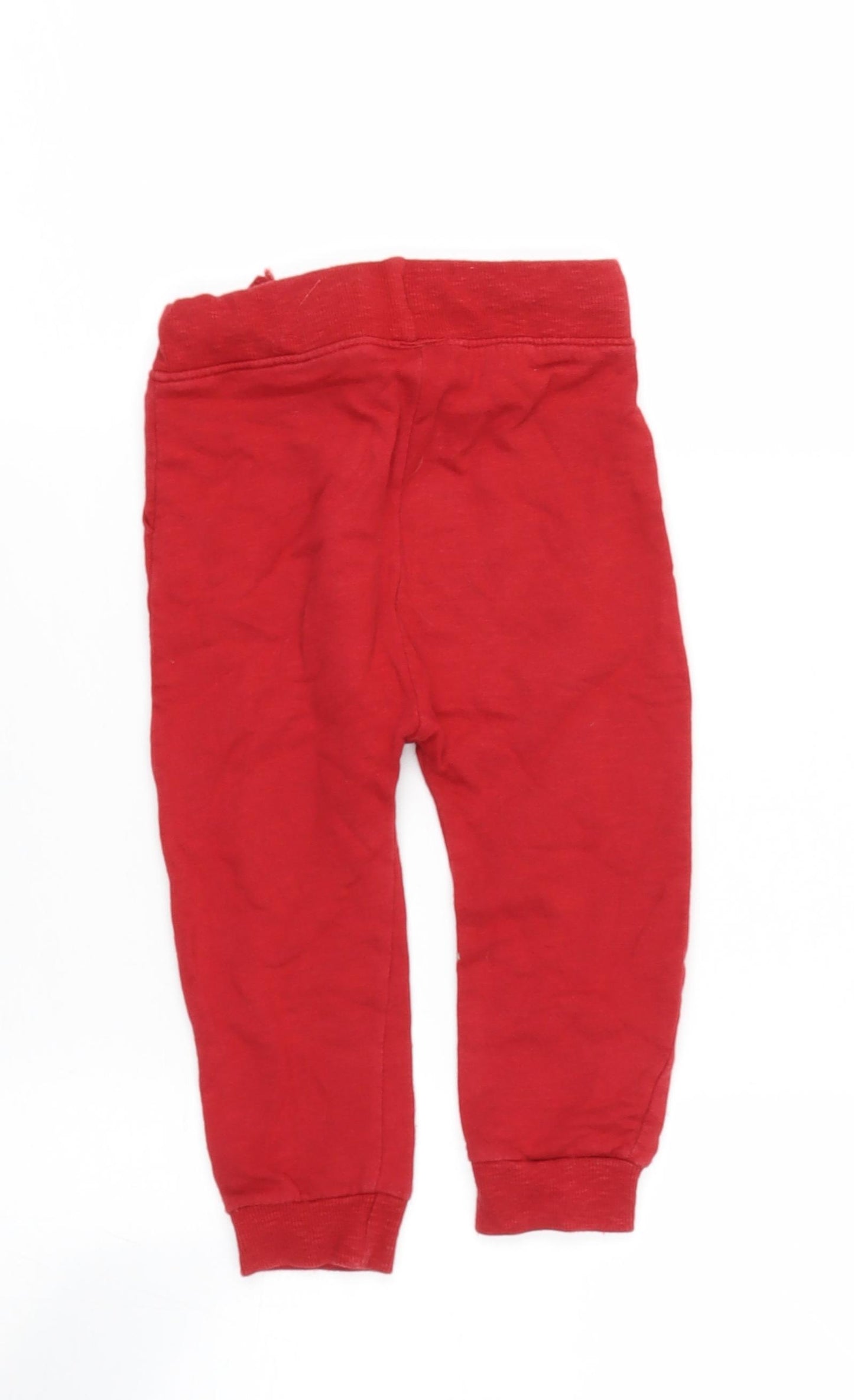Dunnes Stores Baby Red  Cotton Jogger Leggings Size 18 Months