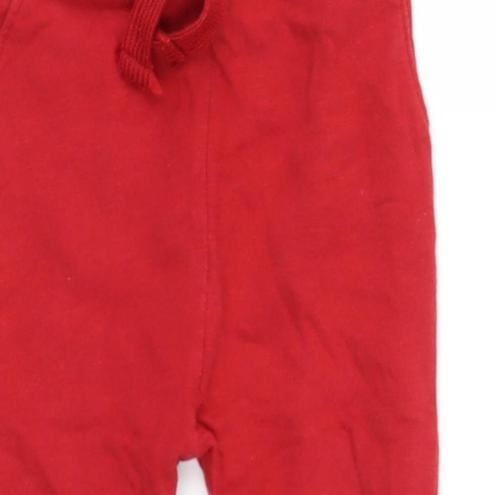 Dunnes Stores Baby Red  Cotton Jogger Leggings Size 18 Months