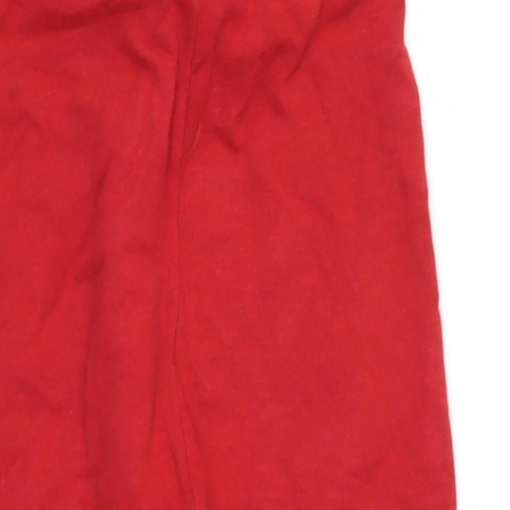Dunnes Stores Baby Red  Cotton Jogger Leggings Size 18 Months