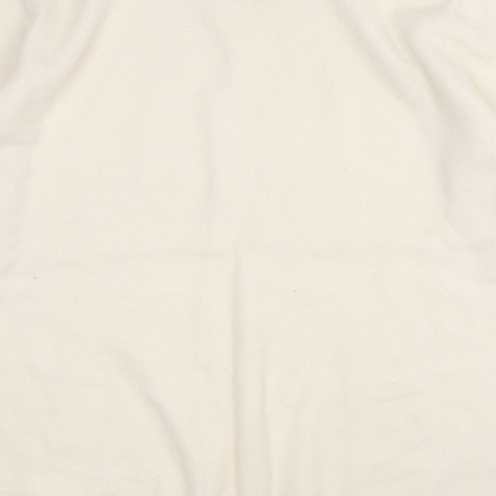 Woolovers Mens Yellow Round Neck  Wool Pullover Jumper Size L