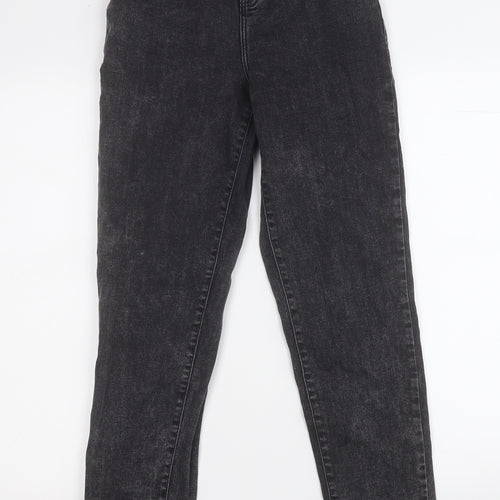 TU Womens Black  Cotton Straight Jeans Size 6 L26 in Regular