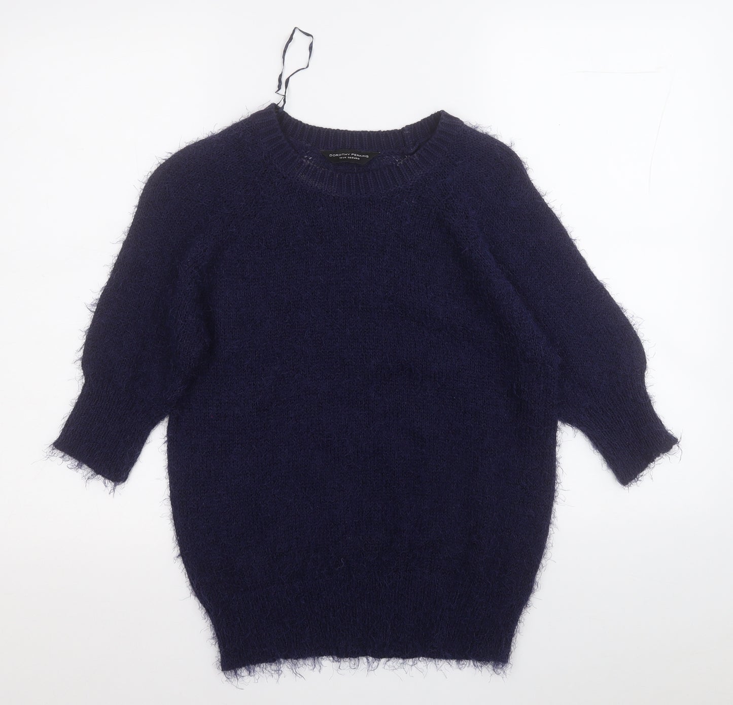 Dorothy Perkins Womens Blue Round Neck  Polyester Pullover Jumper Size 10
