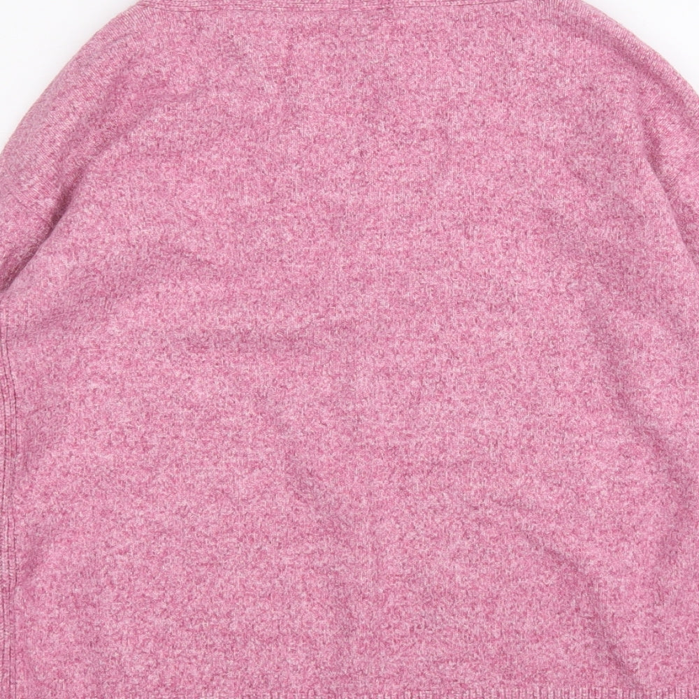 Olsen Womens Pink Round Neck  Viscose Pullover Jumper Size S