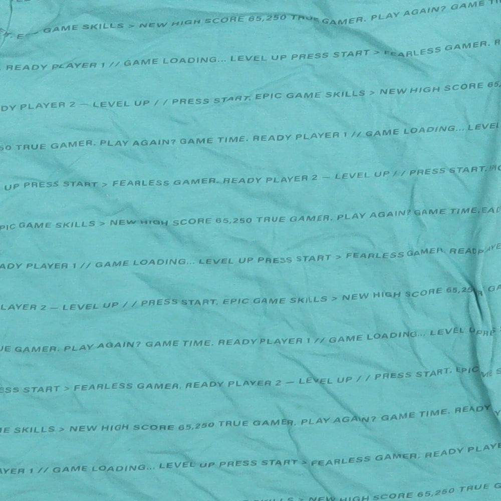 NEXT Boys Blue  Cotton Pullover T-Shirt Size 7-8 Years Round Neck