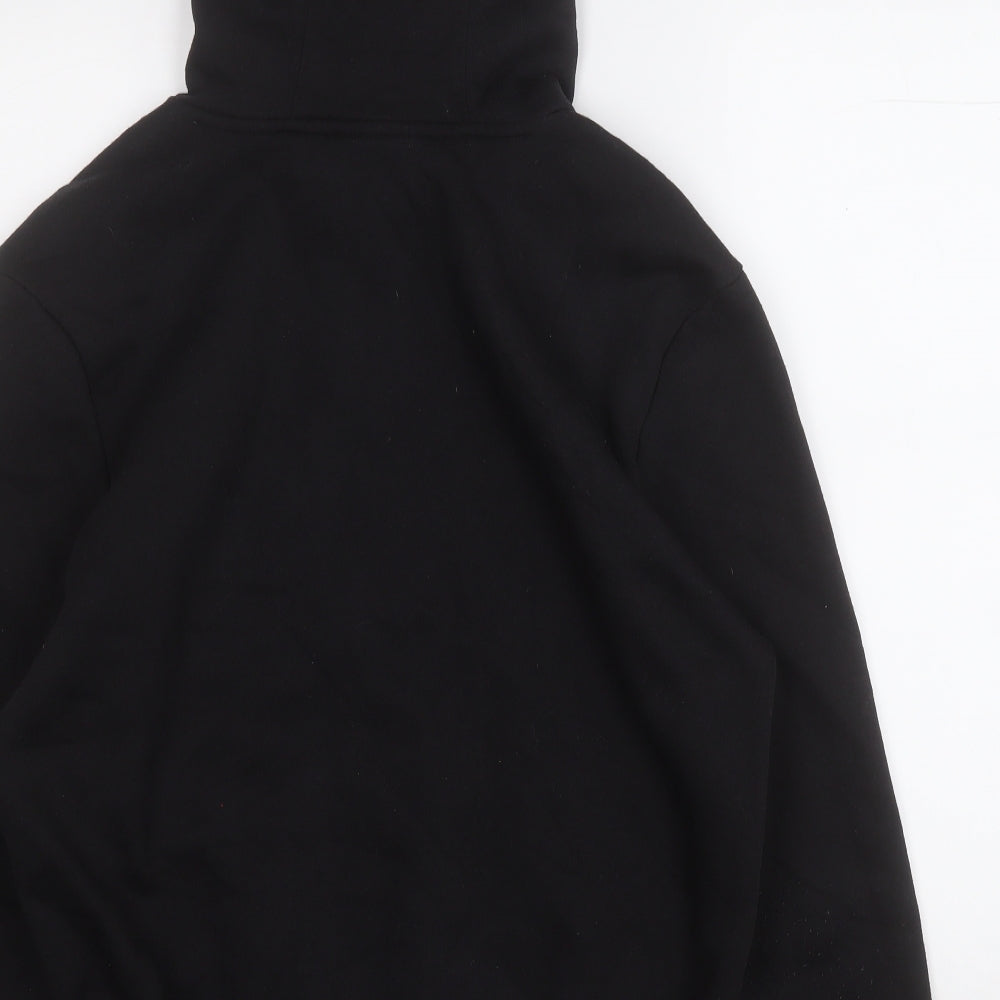 Slazenger Mens Black  Polyester Pullover Hoodie Size S