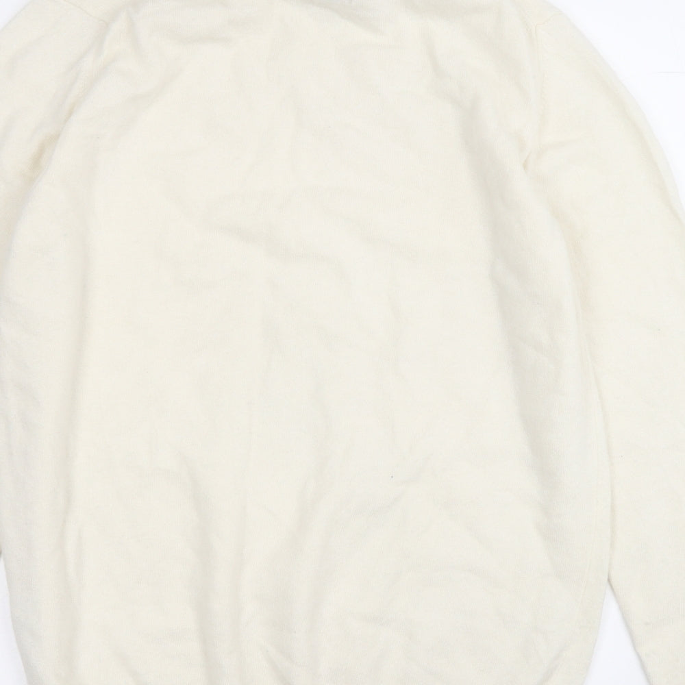 Topman Mens Yellow Roll Neck  Wool Pullover Jumper Size L