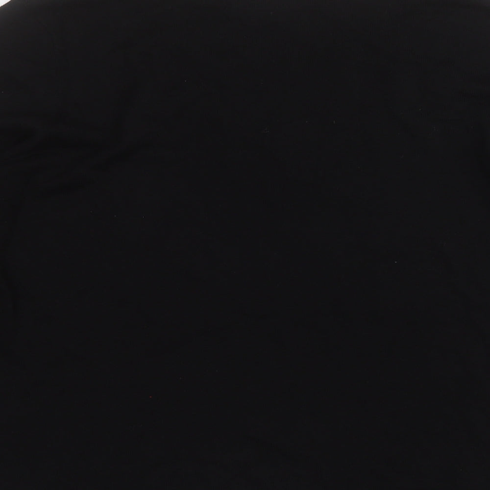 NEXT Womens Black Round Neck  Polyester Pullover Jumper Size 14