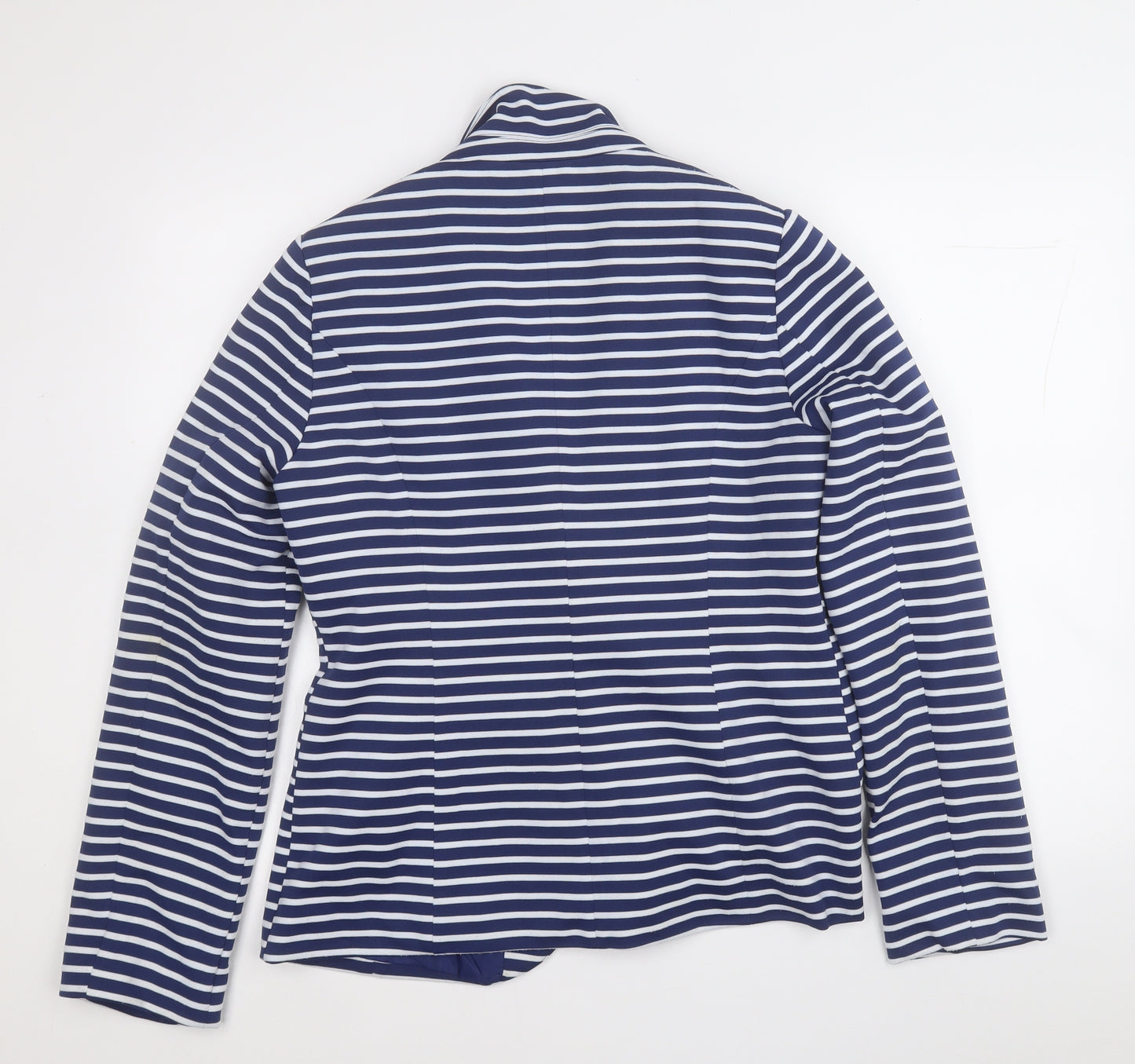 NEXT Womens Blue Striped  Jacket Blazer Size 14