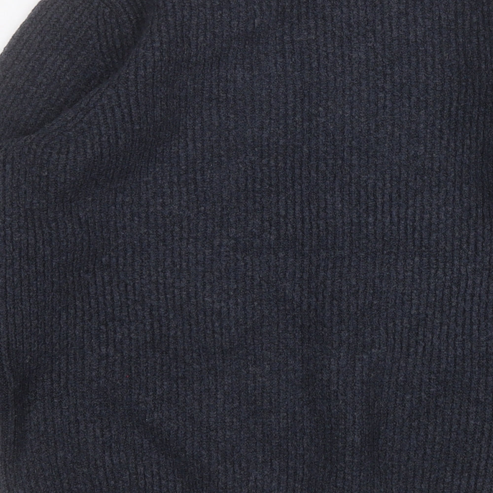 Marks and Spencer Mens Blue Round Neck  Acrylic Pullover Jumper Size M
