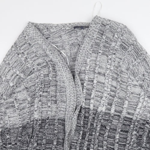 NEXT Womens Grey V-Neck  Cotton Cardigan Jumper Size XL