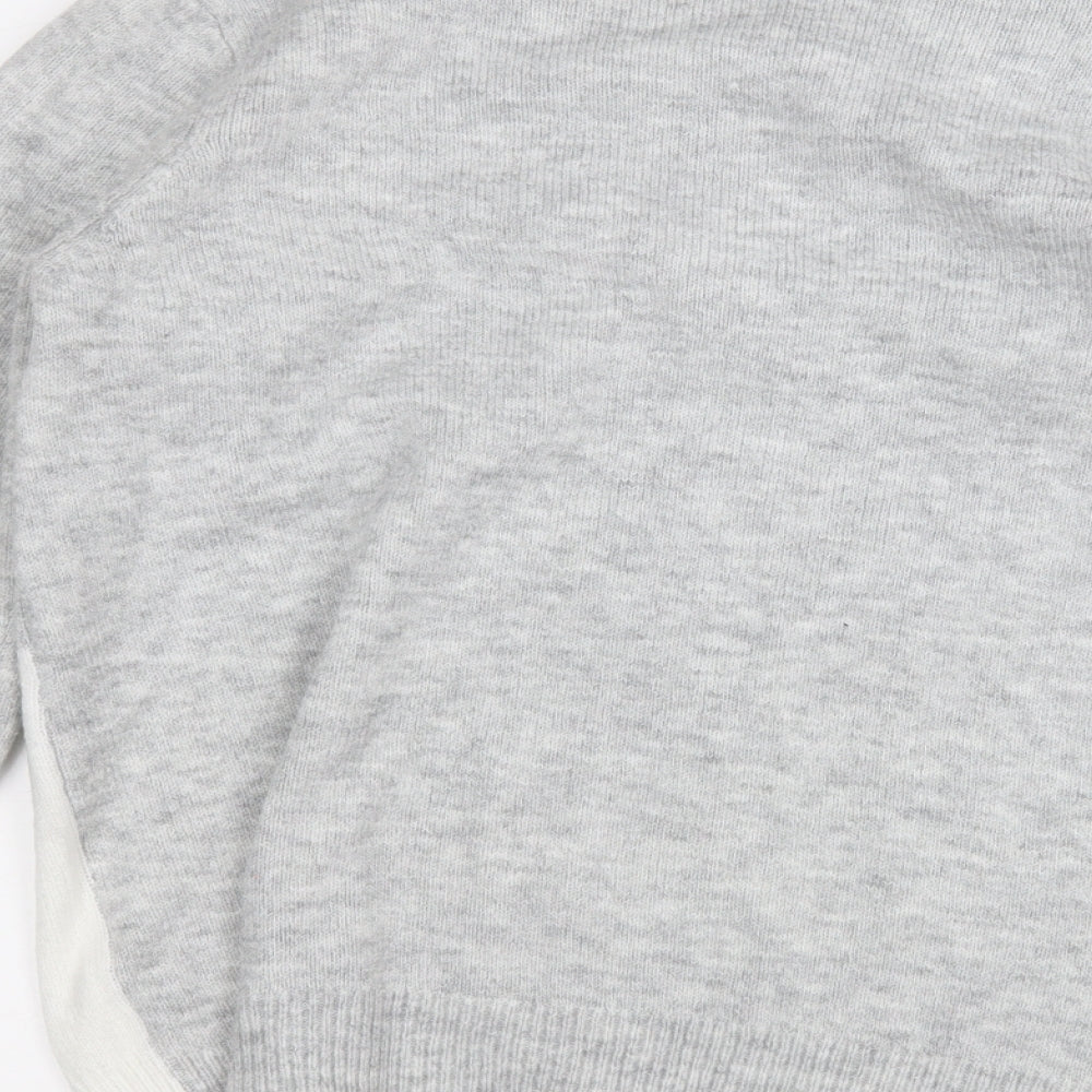 F&F Womens Grey Round Neck  Polyester Pullover Jumper Size 16   - Christmas Jumper Penguin