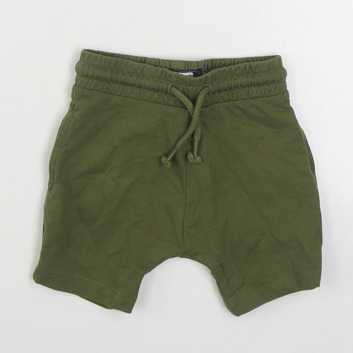 NEXT Boys Green  Cotton Cropped Trousers Size 12-18 Months  Tie