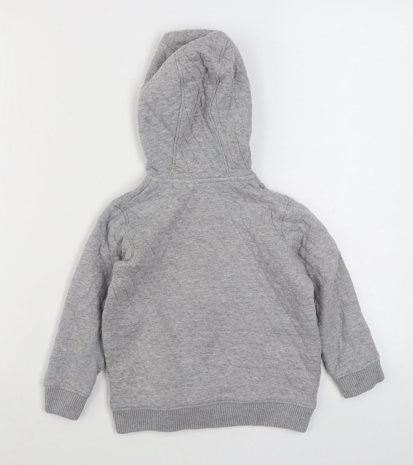 By Very Boys Grey  Cotton Full Zip Hoodie Size 3-4 Years  Zip