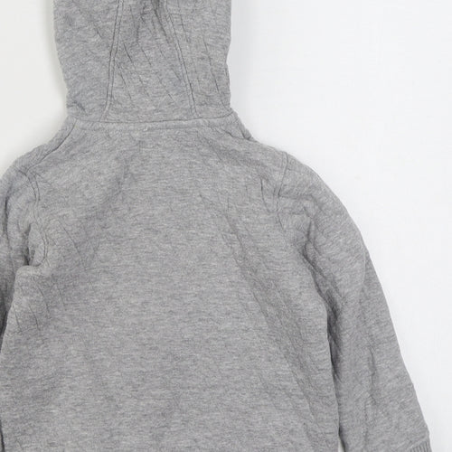 By Very Boys Grey  Cotton Full Zip Hoodie Size 3-4 Years  Zip