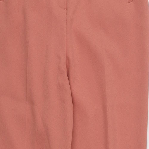 Miss Sefridge Womens Pink  Polyester Trousers  Size 10 L26 in Regular Zip