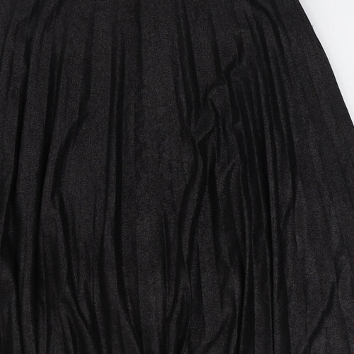Label Lab Womens Black  Polyester Pleated Skirt Size 12   Zip