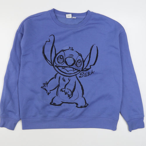 Primark Womens Blue  Cotton Pullover Sweatshirt Size S  Pullover
