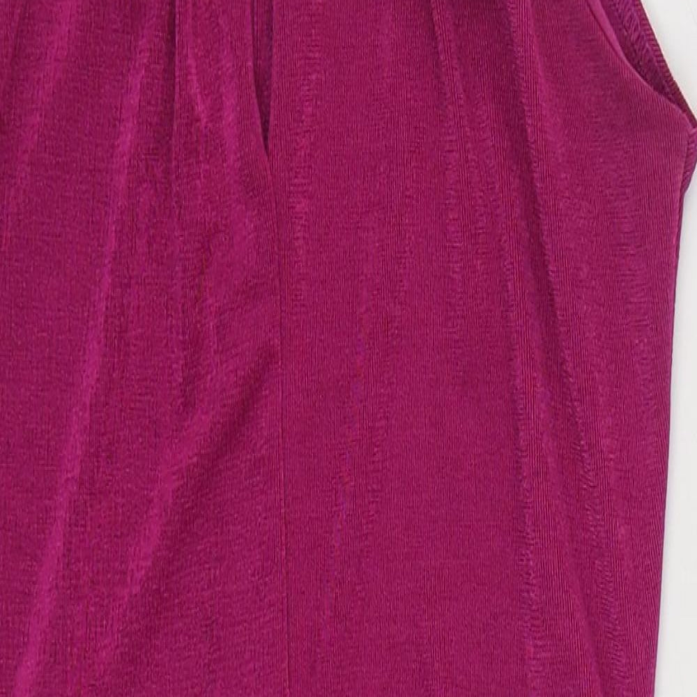 Quiz Womens Purple  Polyester Bodycon  Size S  Halter Button