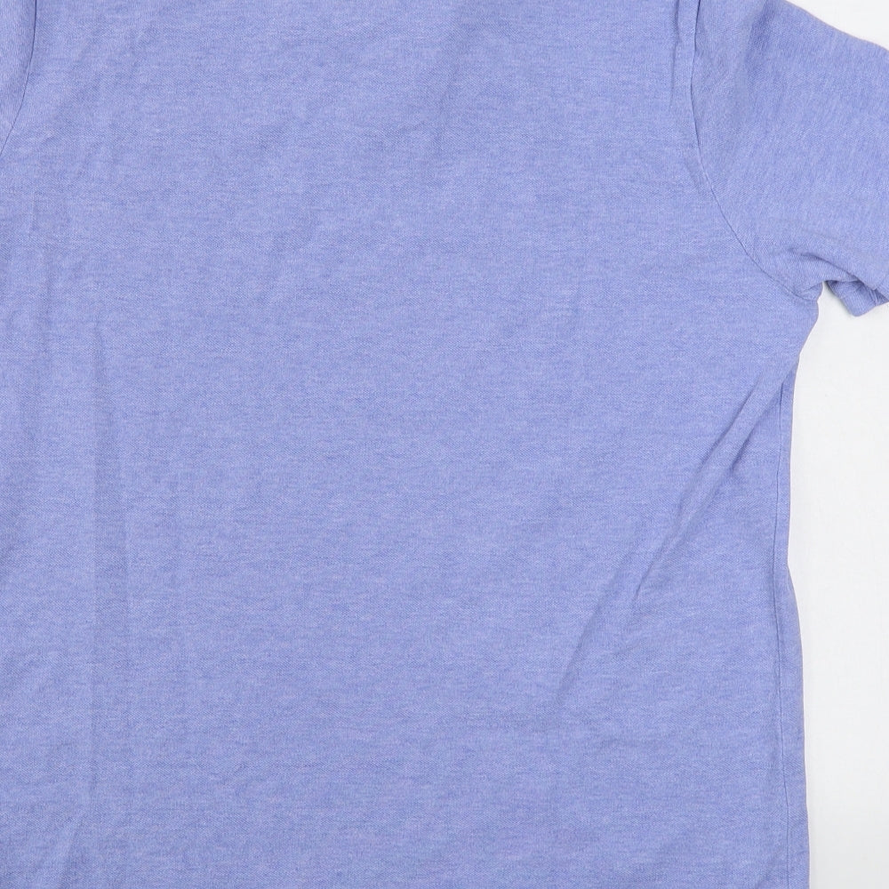 Polo by Ralph Lauren Mens Blue  100% Cotton  Polo Size L Collared Pullover