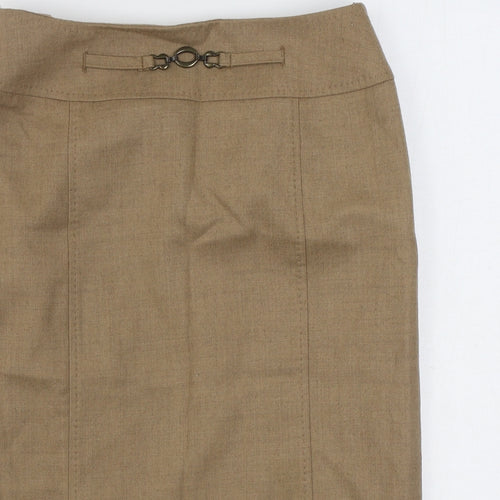 Eastex Womens Beige  Wool Straight & Pencil Skirt Size 12   Zip