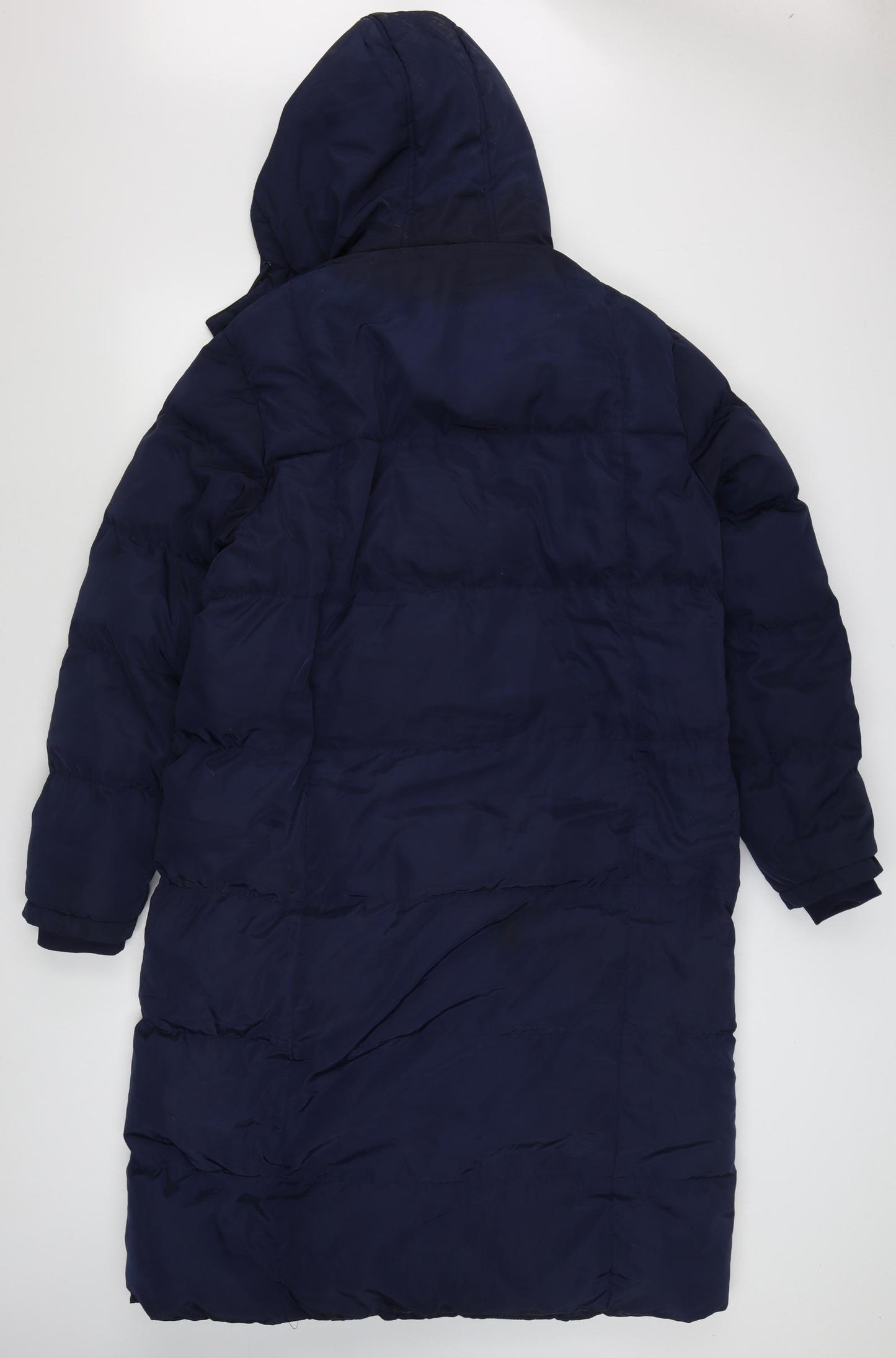 BOOHOO MAN Mens Blue   Parka Coat Size L  Zip