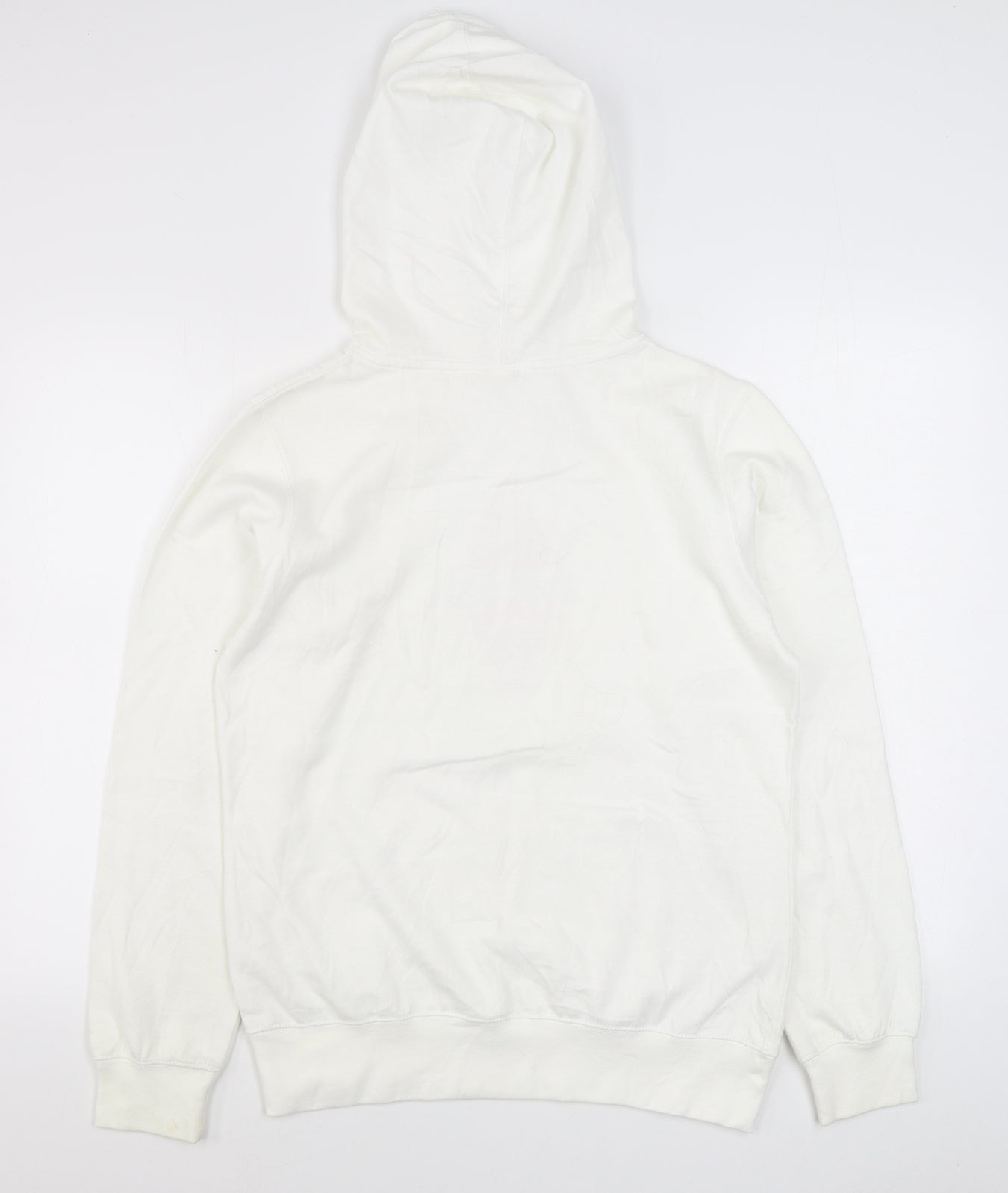 ROXY Mens White  Cotton Pullover Hoodie Size S