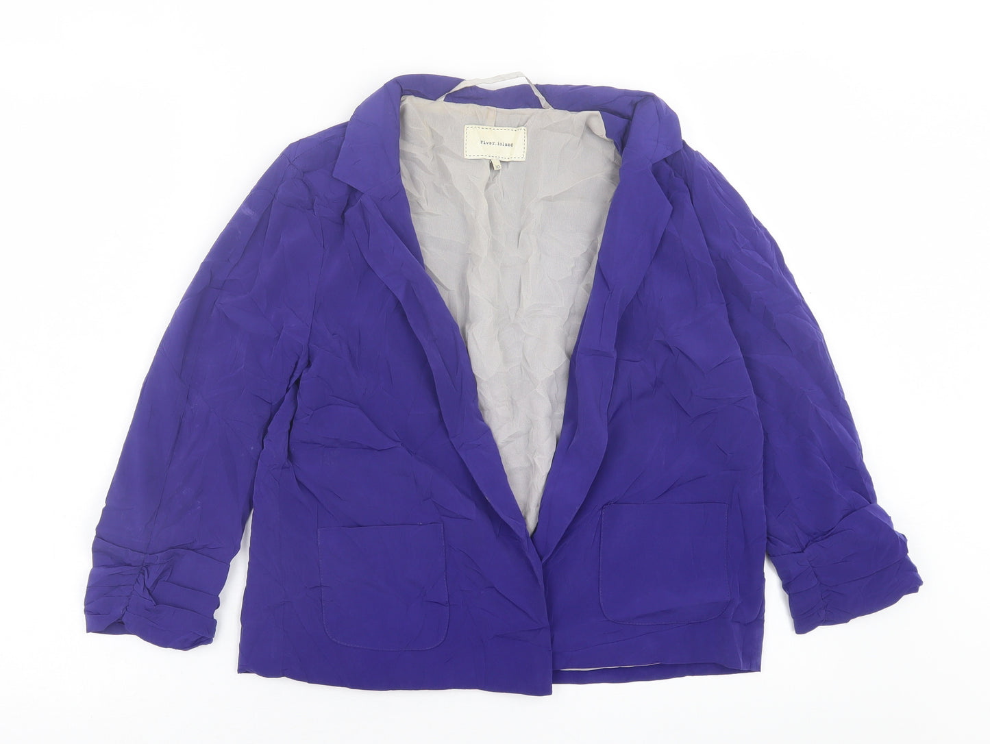 River Island Womens Purple   Jacket Blazer Size 10