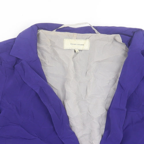 River Island Womens Purple   Jacket Blazer Size 10