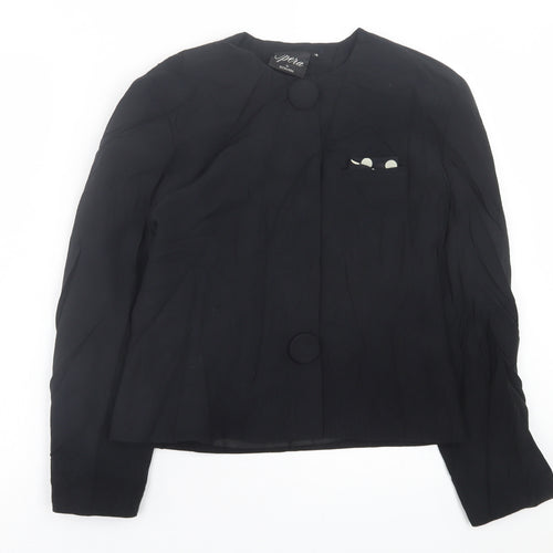 Richards Womens Black   Jacket Blazer Size 12  Button