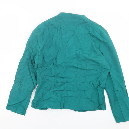 BHS Womens Green   Jacket Blazer Size 14  Button