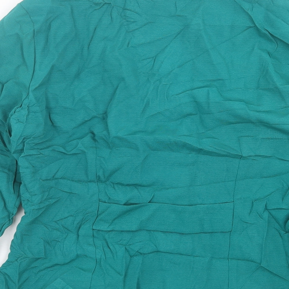 BHS Womens Green   Jacket Blazer Size 14  Button