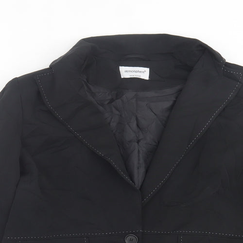 Atmosphere Womens Black   Jacket Blazer Size 14  Button