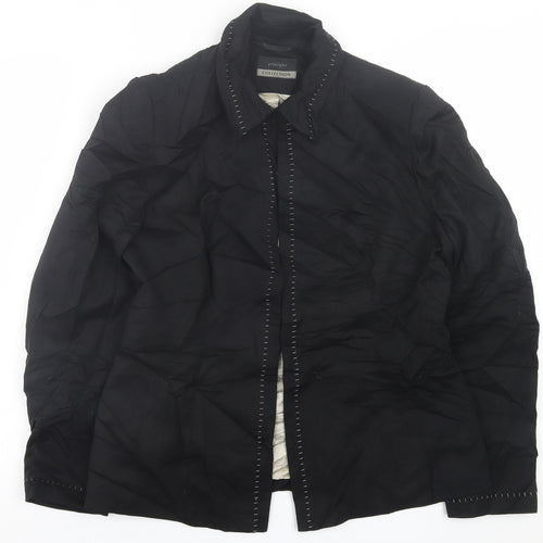 Principles Womens Black   Jacket Blazer Size 14  Hook & Eye