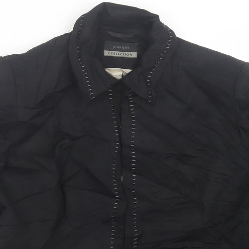 Principles Womens Black   Jacket Blazer Size 14  Hook & Eye