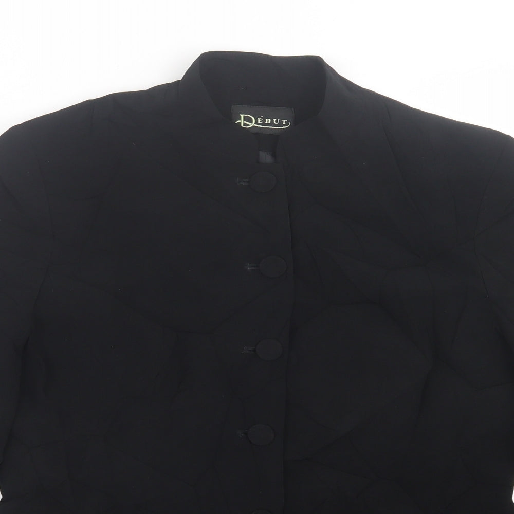 Richards Womens Black   Jacket Blazer Size 12  Button