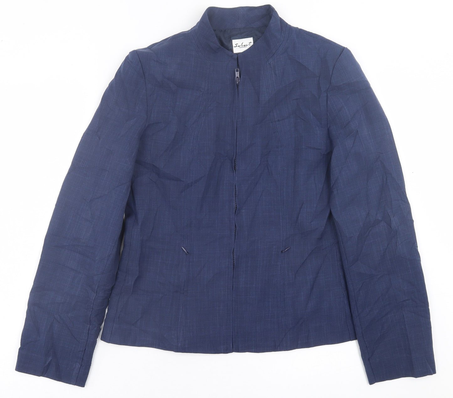 Select Womens Blue   Jacket Blazer Size 12  Zip