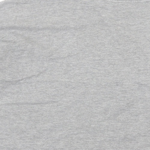Marks and Spencer Womens Grey Floral Cotton Pullover Sweatshirt Size 14  Pullover