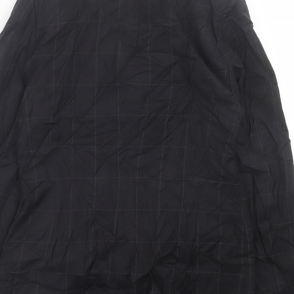 Dorothy Perkins Womens Black Check  Jacket Blazer Size 12  Button